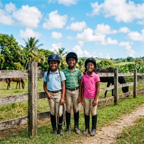 Equestrian Team Smiles